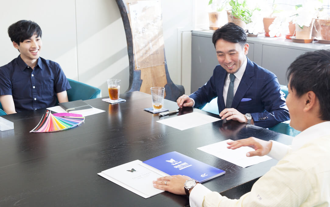 カラーコーディネーションの取材風景